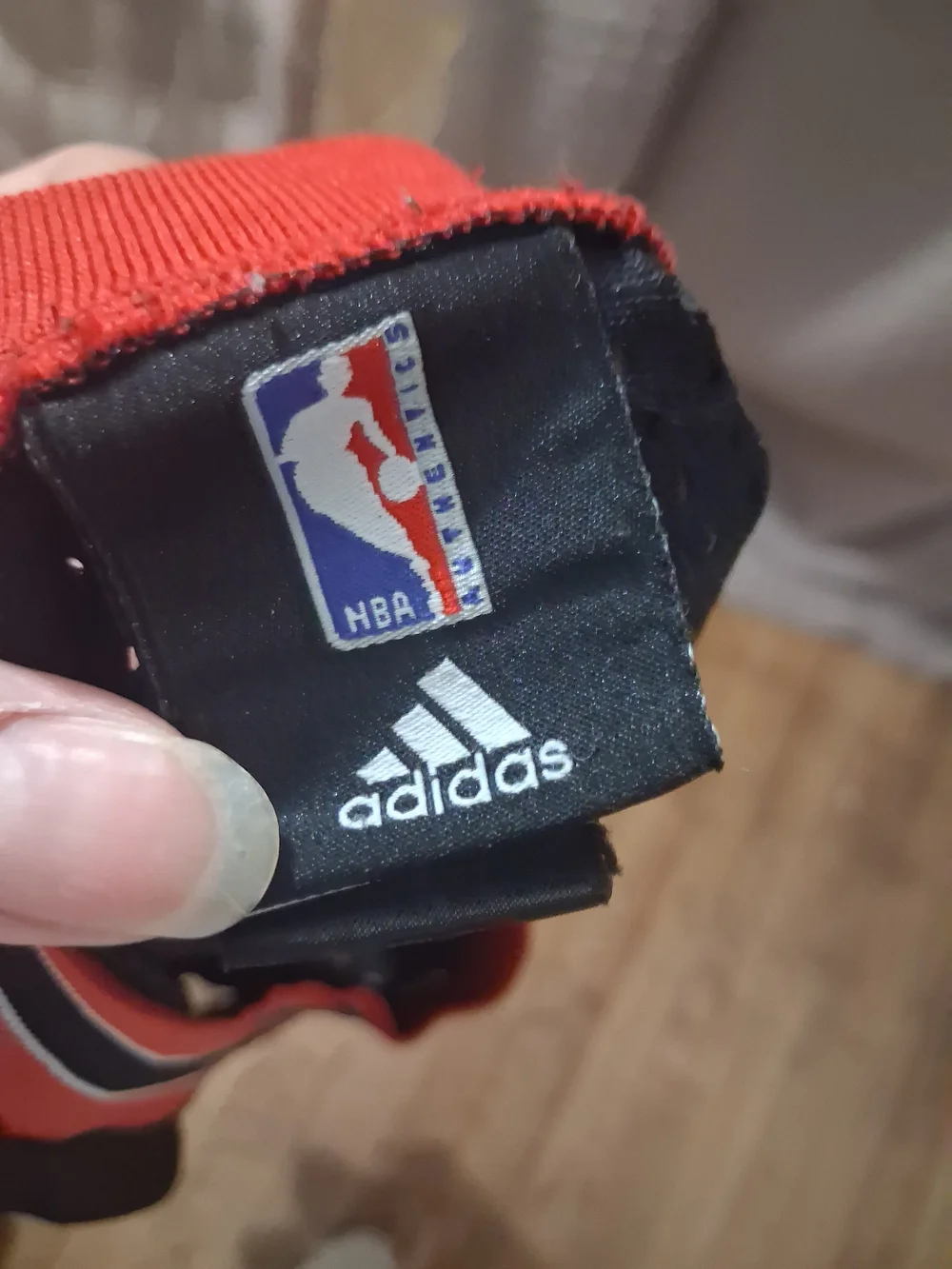 Vintage Adidas Michael Jordan Chicago Bulls #23 Black Pinstripe Swingman Jersey